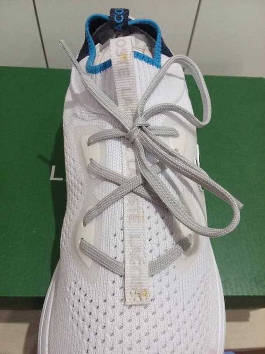 białe sportowe buty marki Lacoste Run Spin Knit  38 wkładka 25 cm nowe