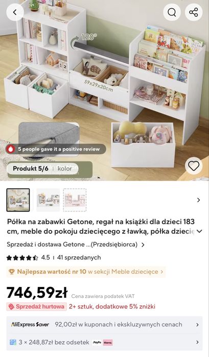Zestaw mebelkow do pokoju dzieciecego