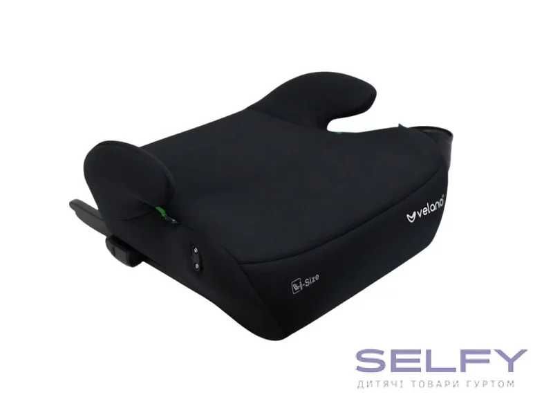 Бустер VELANO Primo i-Size 125–150 см, ISOFIX + підстаканник, сірий чорний, у Львові можна забрати