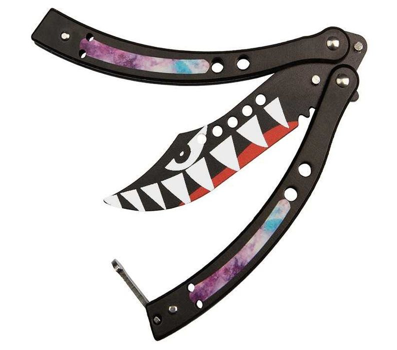 Nóż motylek treningowy motylkowy cs:go składany balisong bomber N-454J