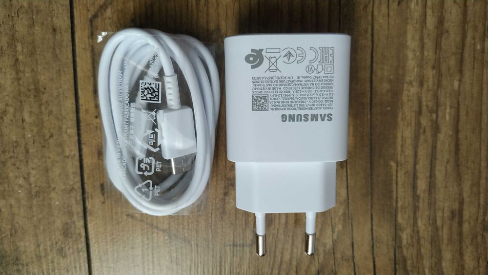 Быстрая зарядка Samsung 25W PD с кабелем Type-C Швидка зарядка Самсунг