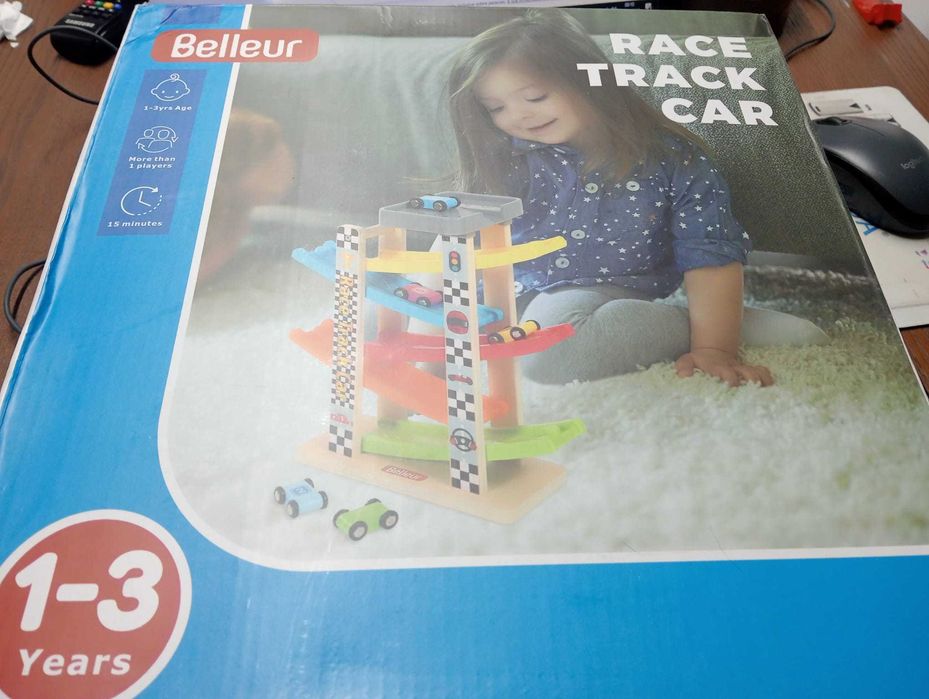 Pista de Carros em Cascata BELLEUR (Nova)–Brinquedo Educativo 1-3 Anos