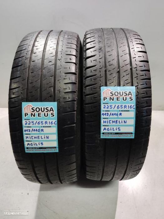 2 pneus semi novos 225-65r16c michelin - oferta dos portes
