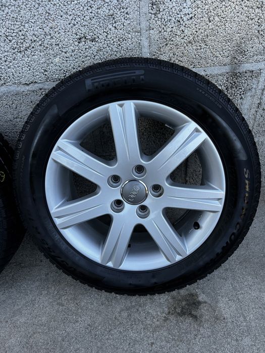 Alufelgi R16 5x112 Audi A3 A4 opony zimowe 205/55/16