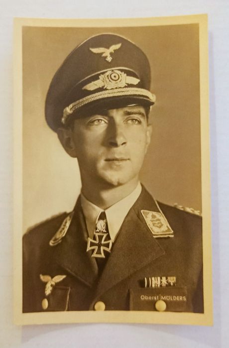 Militaria de Trincheira Foto postal Molders Luftwaffe