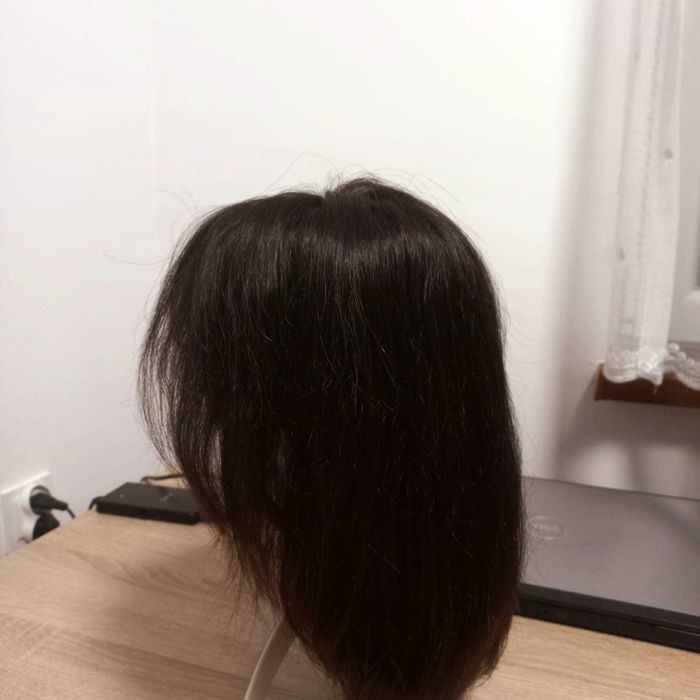 Elegancka peruka z włosa naturalnego - stan idealny, okazja!