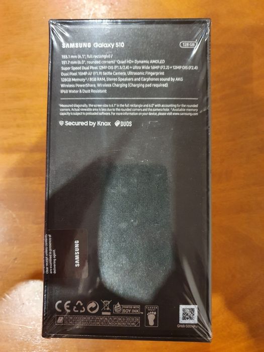 Samsung Galaxy S10 czarny 128GB nowy w folii - "