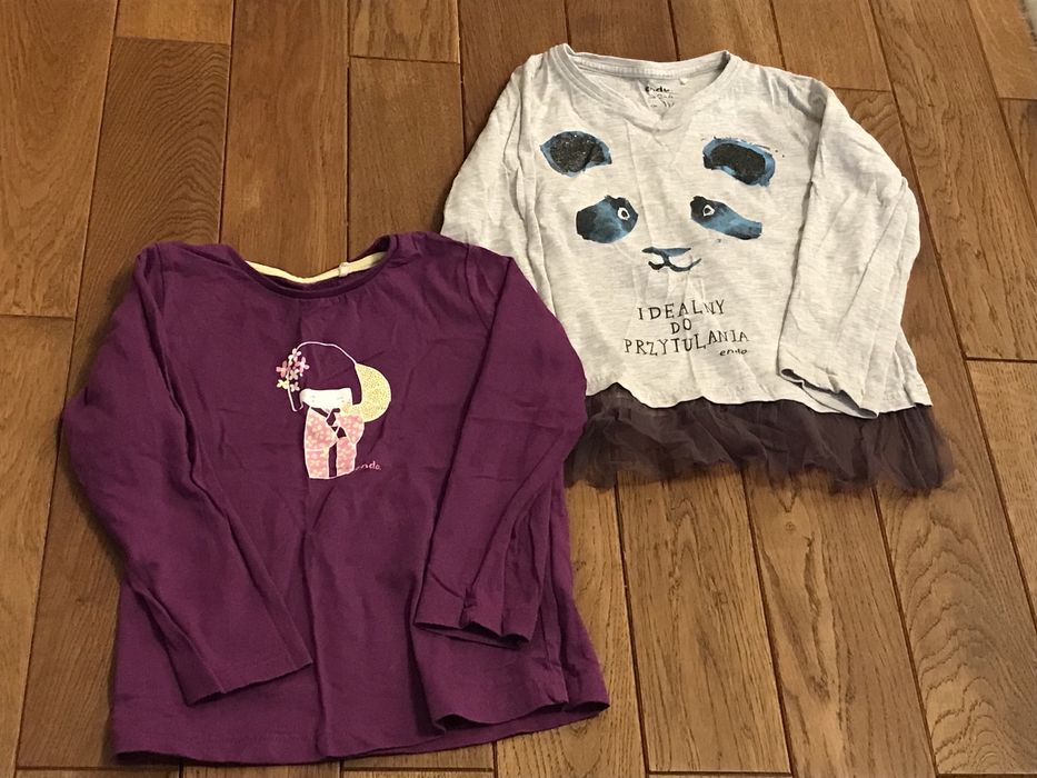 Zestaw 8 szt. dla dziewczynki r.104 - sweter, spodnie, kurtka