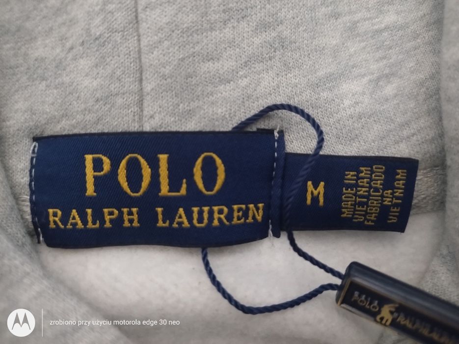 Szara bluza polo Ralph Lauren