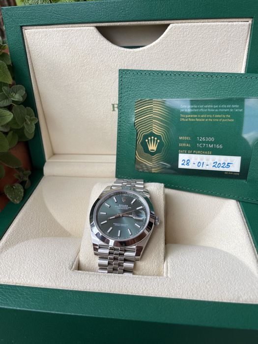 Rolex Datejust 41 Verde Jubilee Novo