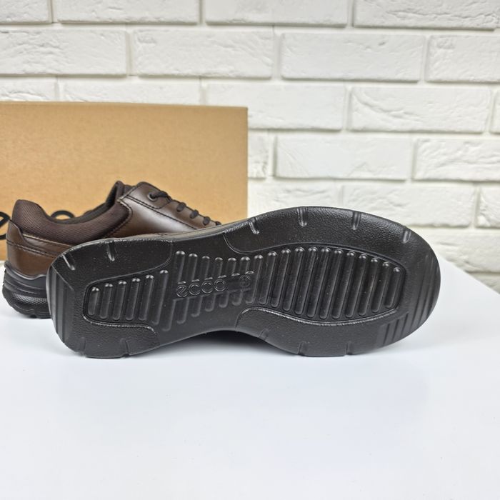 Skórzane Buty Męskie Ecco 41 Brązowe Buty Klasyczne 41 26.5 cm