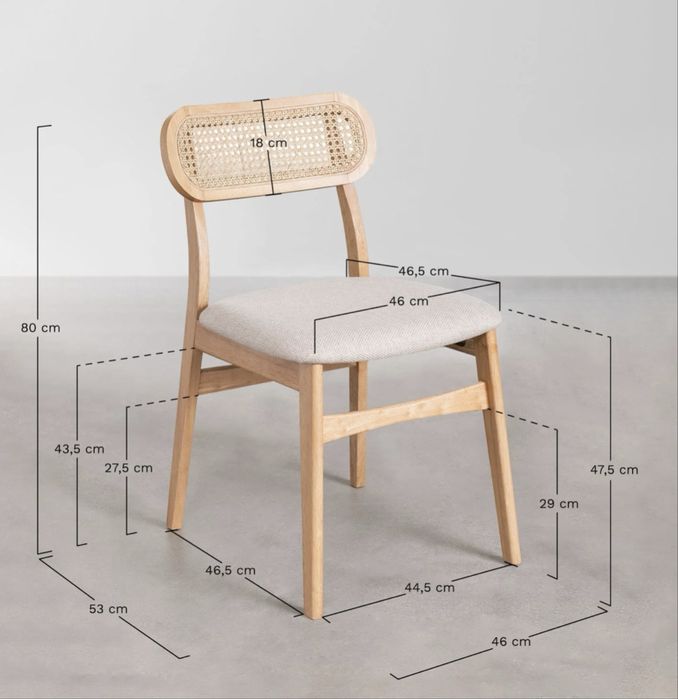 Mesa de jantar com duas cadeiras