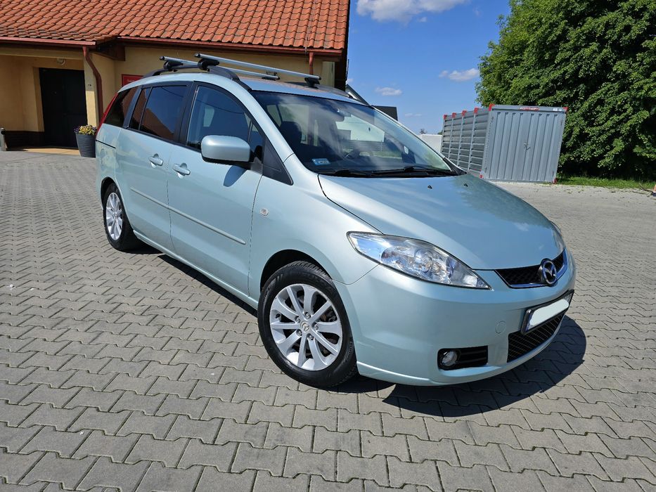Mazda 5 2.0 Benzyna 147KM 7-osob, Sprawna Klima, Hak, Nowy Przegląd