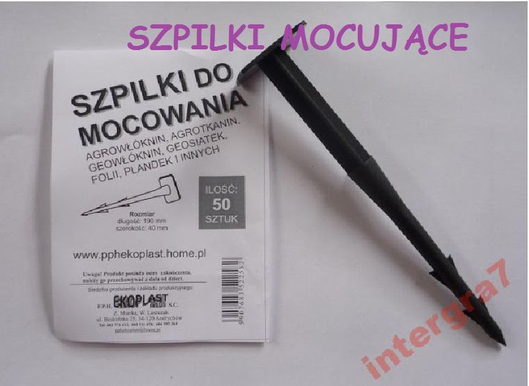 Szpilki kołki do Agrotkaniny,kotwice 12cm. 100szt.