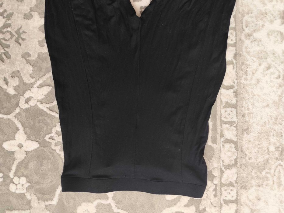 Czarne legginsy z wysokim stanem z wiązaniami Stylewise
