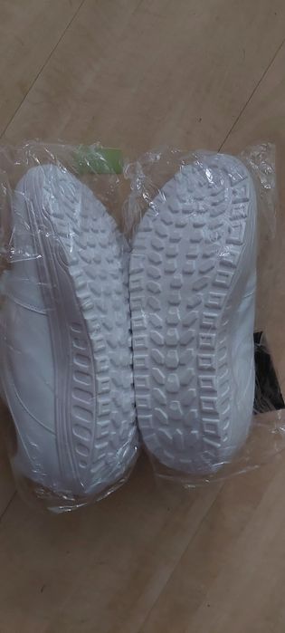 Buty białe unisex - Flagowe wysoka koturna