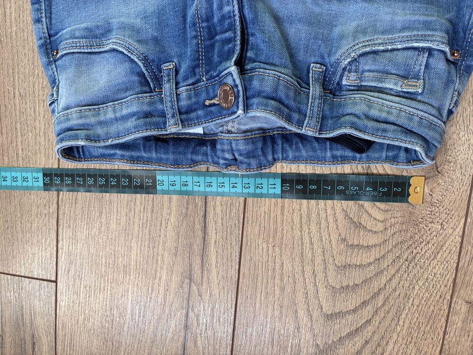 Spodnie dziewczęce jeansy H&M 140 skinny fit denim