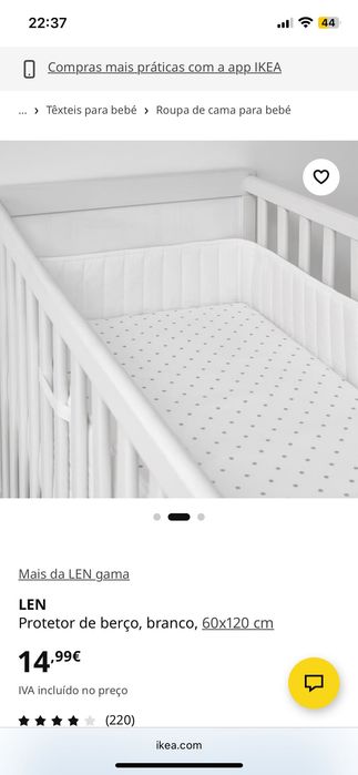 Vendo berço IKEA cor azul