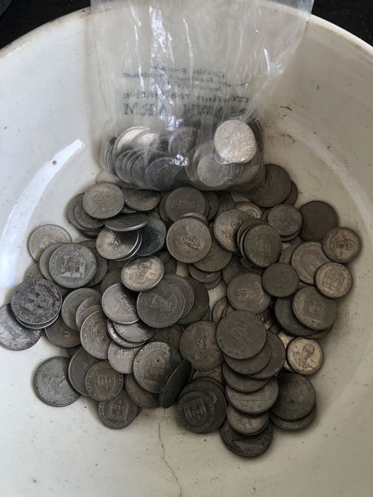 Lote de 60 quilos de moedas diversas