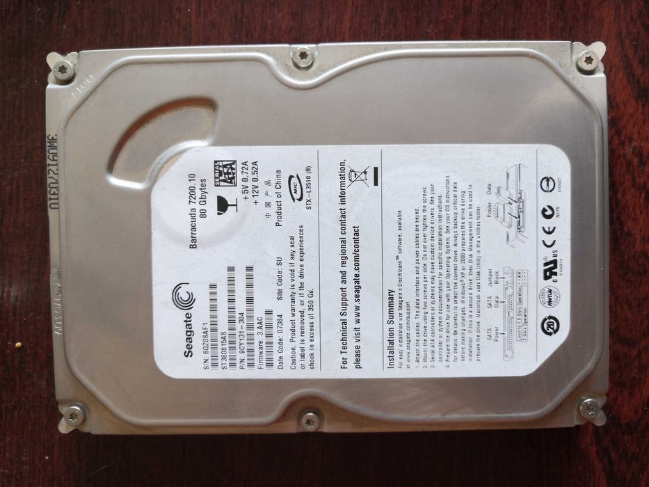 Dysk HDD Seagate Barracuda 7200.10 80Gb