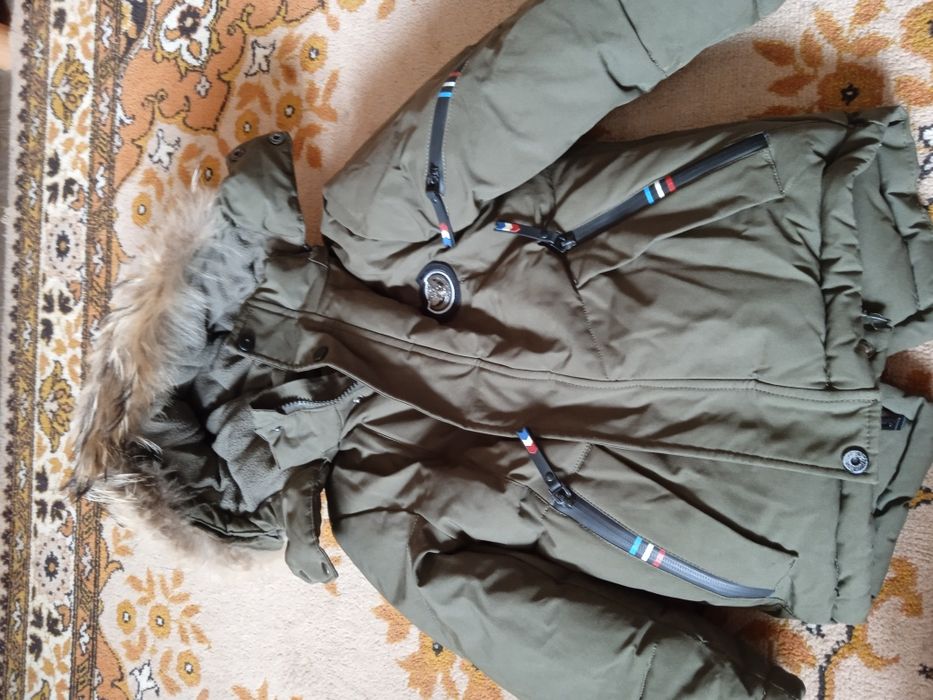 Зимний костюм комбинезон и куртка шапка рост 116