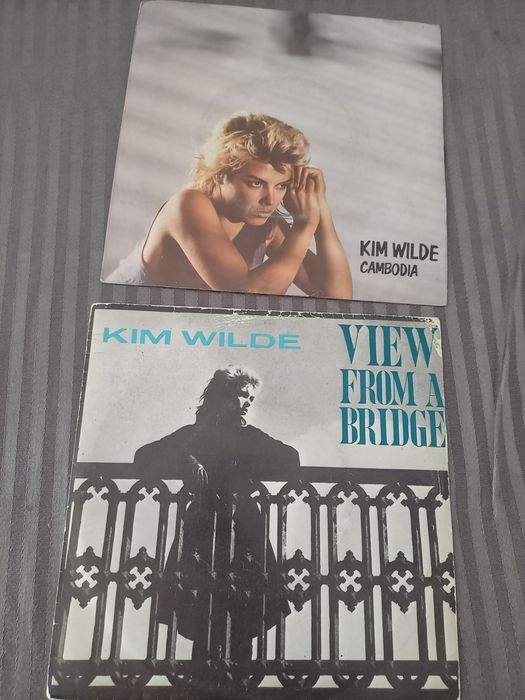 Singles discos de vinil kim Wilde,Boney M, Lynsey de Paul e Mike Moran