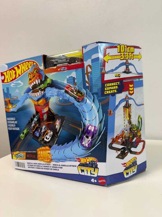 Ігровий набір Hot Wheels Небезпечні створіння Порятунок від горили