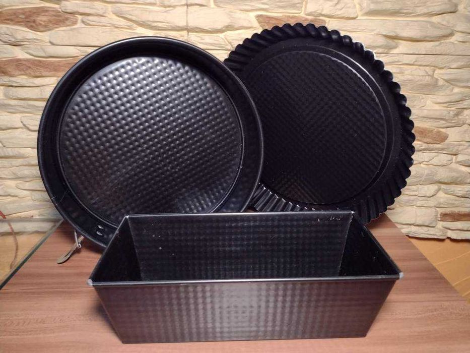 *_* Komplet Form do Pieczenia 3 sztuki Non Stick, nowe