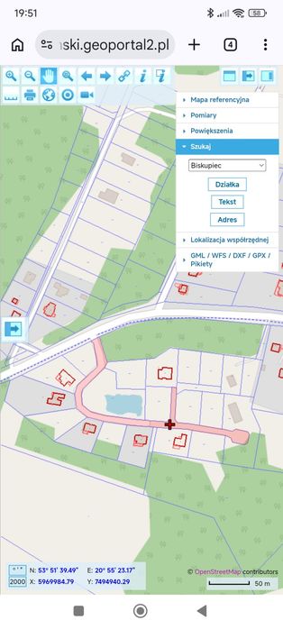 Działka z warunkami zabudowy, obrzeża miasta