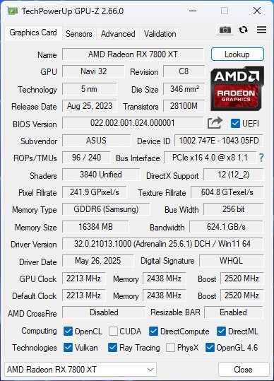 Ігровий ПК: AMD Radeon RX 7800XT Asus TUF 16Gb, Ryzen 5 7500F, DDR5