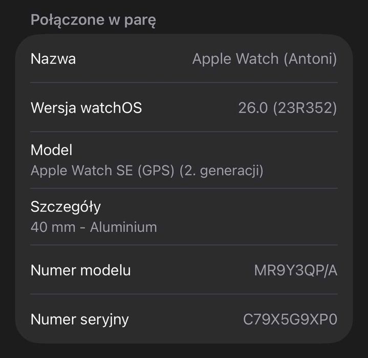 Apple Watch SE 2 - 40 mm Midnight + GRATIS