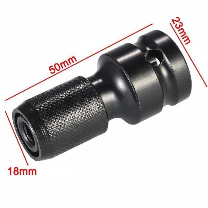 Adapter udarowy do klucza 1/2" na 1/4" HEX  redukcja 1/2" na 1/4" HEX