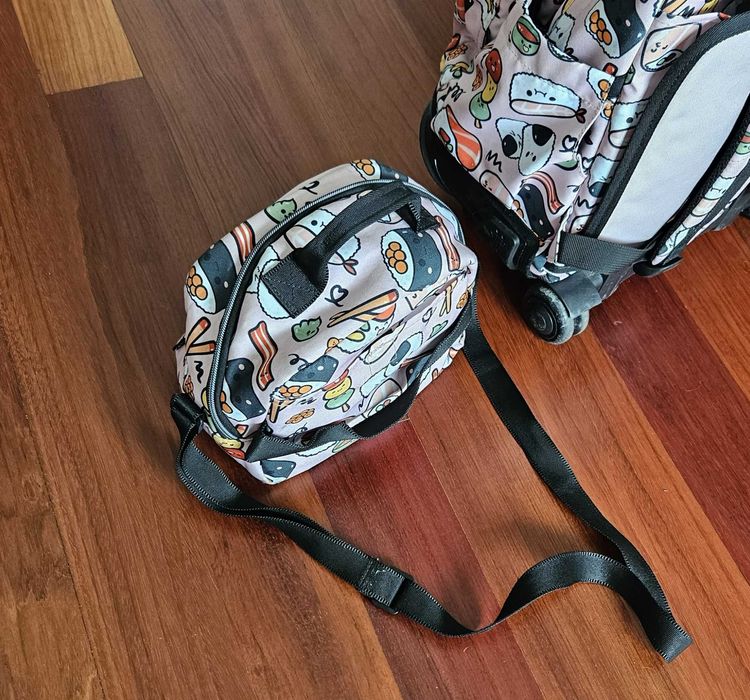 Mochila Trolley Escolar Infantil + Lancheira TOTTO