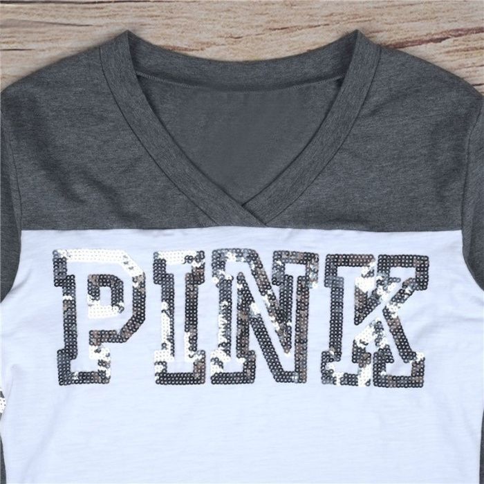 Biało szara bluza Pink