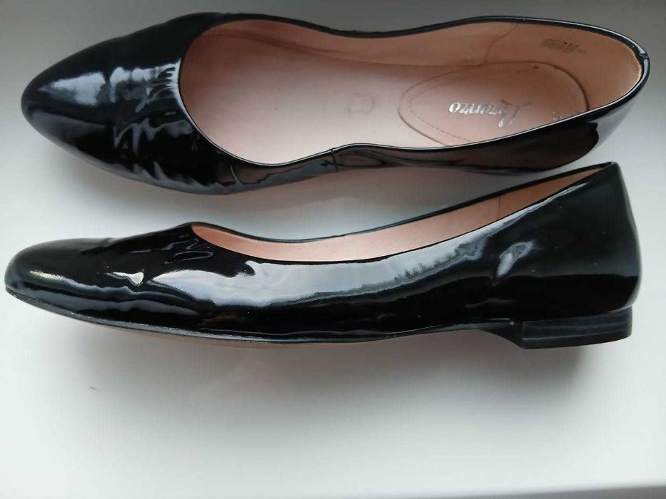 Туфли балетки кожаные лаковые р 40/26см