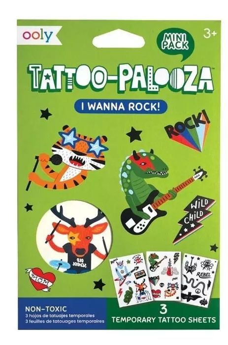 Tatuaże zmywalne mini Tattoo Palooza - Rock. Ooly