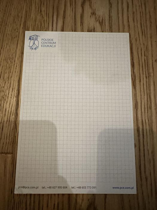 Notatnik reklamowy A 5, Polskie Centrum Edukacji