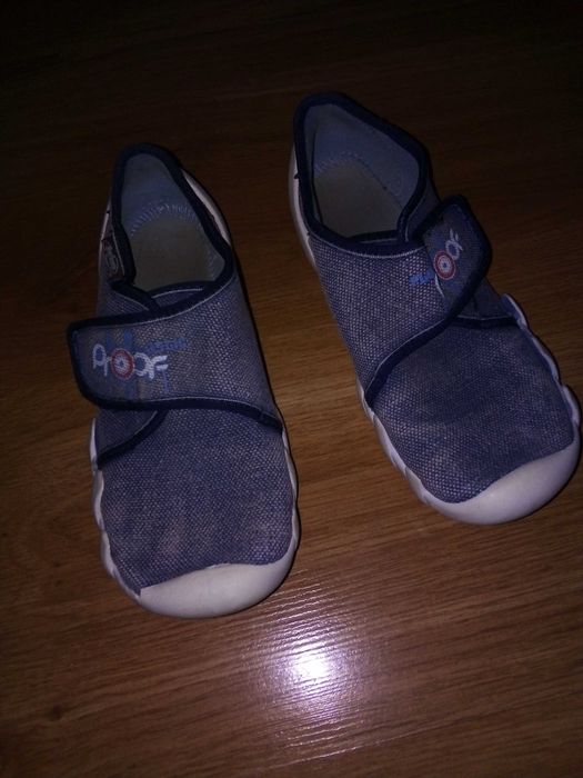 Kapcie Befado niebieskie rzep