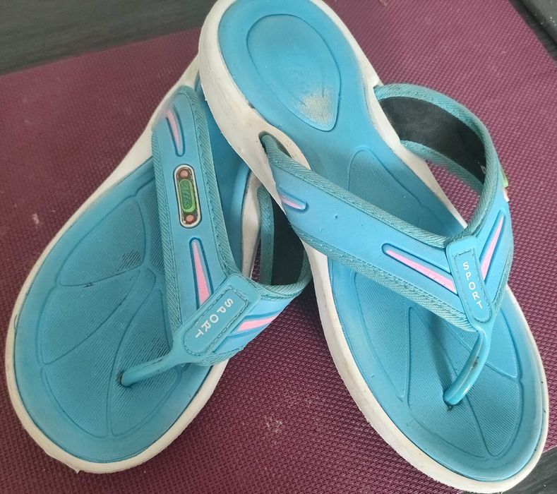 Sport_Klapki Sportowe Niebieskie_Japonki_38