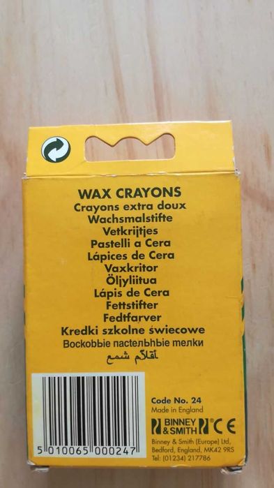 24 Lápis de Cera Novos Crayola