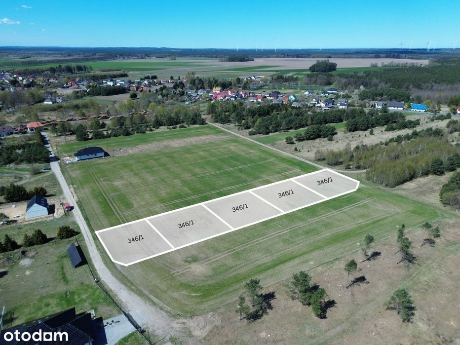 Regularna działka 988 m² wśród nowych domów