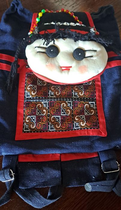 Mochila criança em tecido da Tailandia