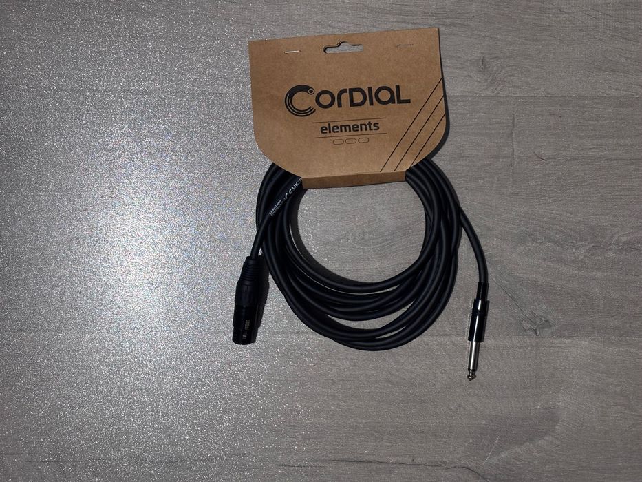 Kable audio Cordial EM 5 FP 5 metrów XLR Jack 2 sztuki
