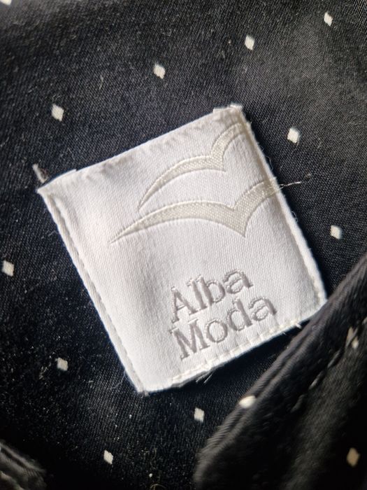 Dwuczęściowy Kostium garnitur Alba Moda w romby kropki