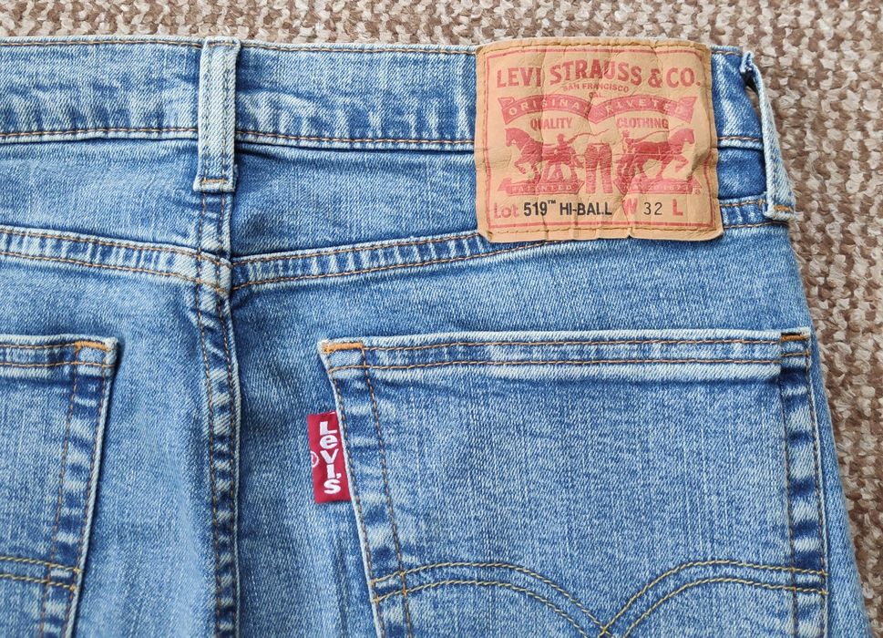 Levi's 519 Hi-Ball W32 джинсы skinny оригинал