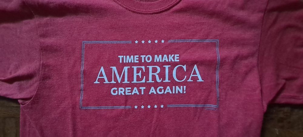 T shirt campanha eleitoral Trump