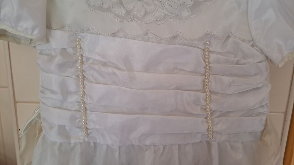 Vestido cetim cerimónia menina