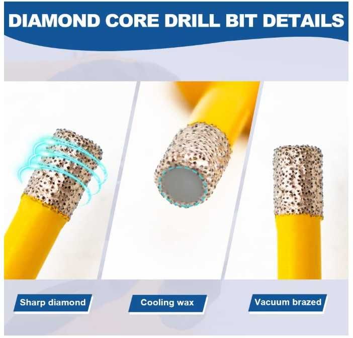 Otwornice diamentowe do gresu 11 elementów 6-65mm HIGHDRIL