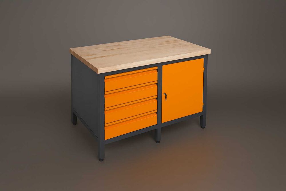 Stół warsztatowy | Falbanek | 4 szuflady + szafka – Polska Jakość!