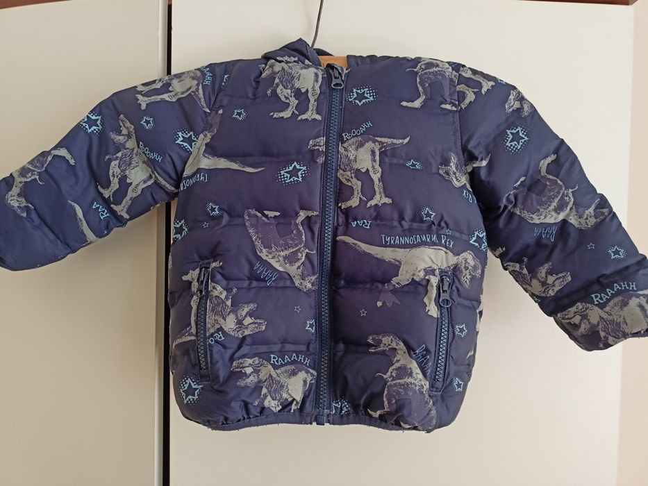 Kurtka kurteczka niemowlęca 86 92 chłopięca dinozaury